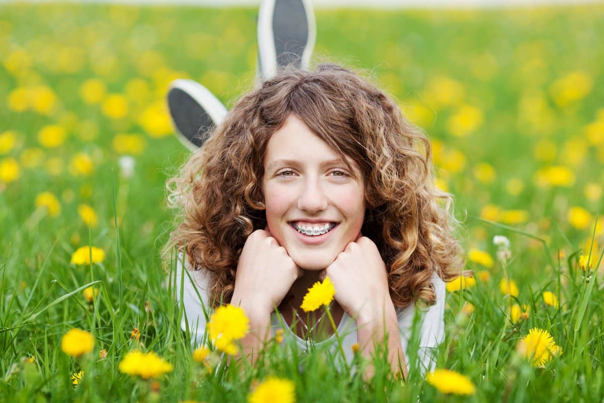 Teenage Girl with braces