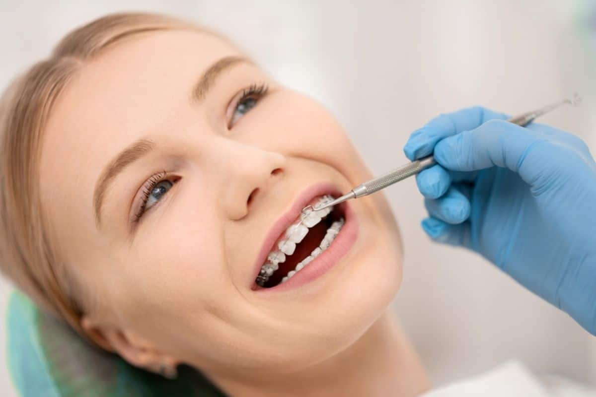 braces adjustment while having swollen gum